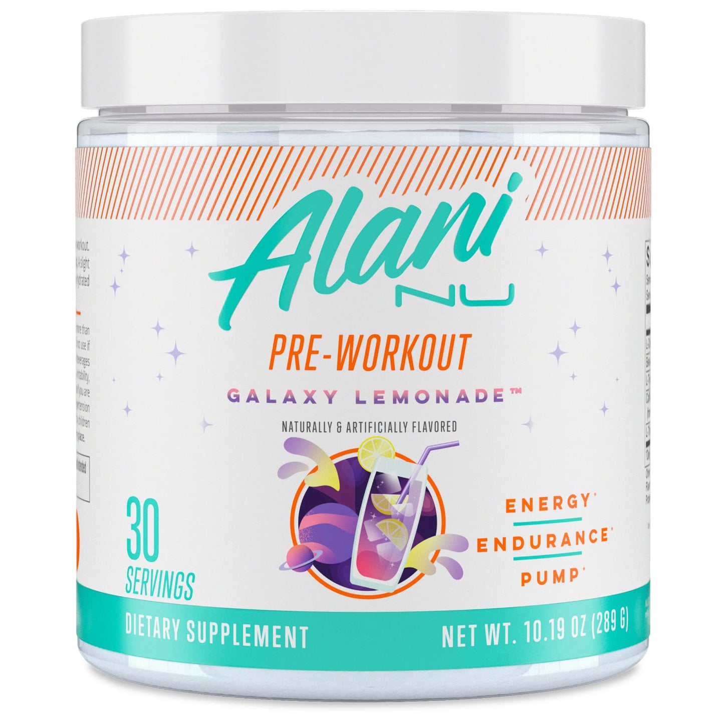 Alani Nu Pre Workout Powder Hawaiian Shaved ICE, Amino Energy Boost, Endurance Supplement, Sugar Free, 200mg Caffeine, L-Theanine, Beta-Alanine, L-Citrulline, 30 Servings Nirvana Guru