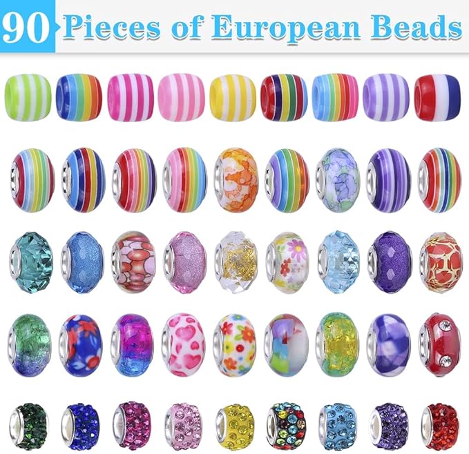 AIPRIDY 150 Pieces Charm Bracelet Making Kit,Unicorn Mermaid Crafts Gifts Set Can Inspires Imagination and Creativity,Jewelry Making Kit Perfect Gifts for Girls 5-12 Years Old (150 Pieces) nirvanaguru