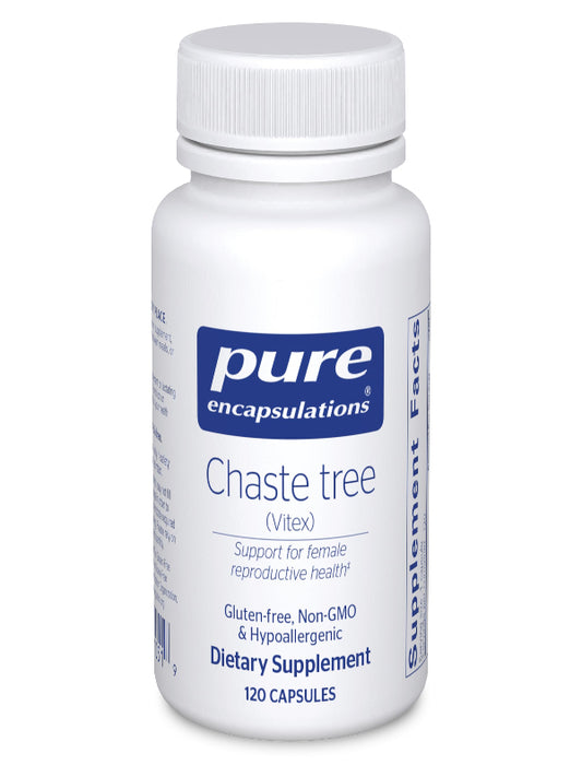 Pure Encapsulations Chaste Tree (Vitex) - Supports Menstrual Cycle Regularity - for Breast Comfort* - Women's Supplement - Hormonal Balance Support - Non-GMO & Vegan - 120 Capsules - Nirvana Guru