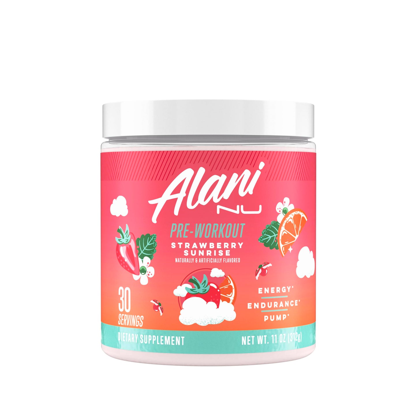 Alani Nu Pre Workout Powder Hawaiian Shaved ICE, Amino Energy Boost, Endurance Supplement, Sugar Free, 200mg Caffeine, L-Theanine, Beta-Alanine, L-Citrulline, 30 Servings Nirvana Guru