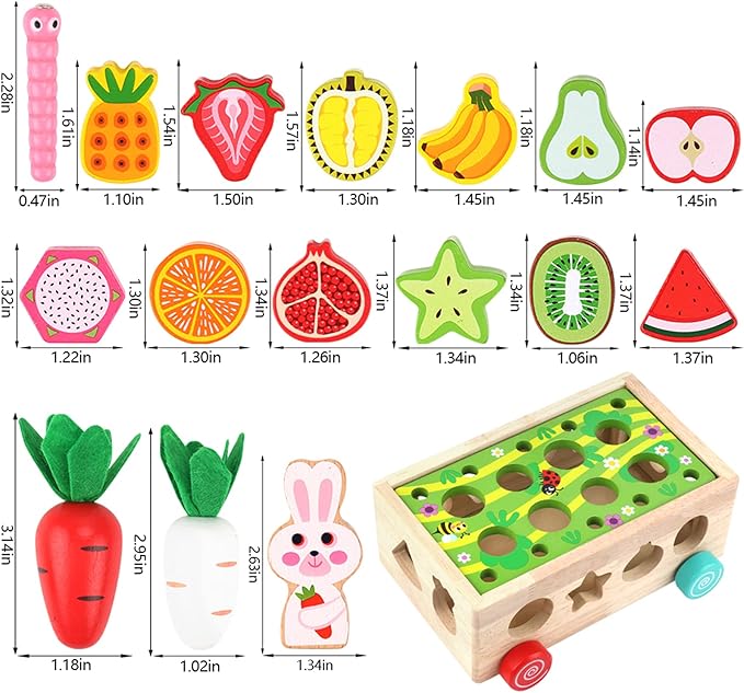 Toddlers Montessori Wooden Educational Toys for Baby Boys Girls Age 1 2 3 Year Old, Shape Sorting Toys 1st One First Birthday Girl Gifts for Kids 1-3, Wood Preschool Learning Fine Motor Skills Game nirvanaguru