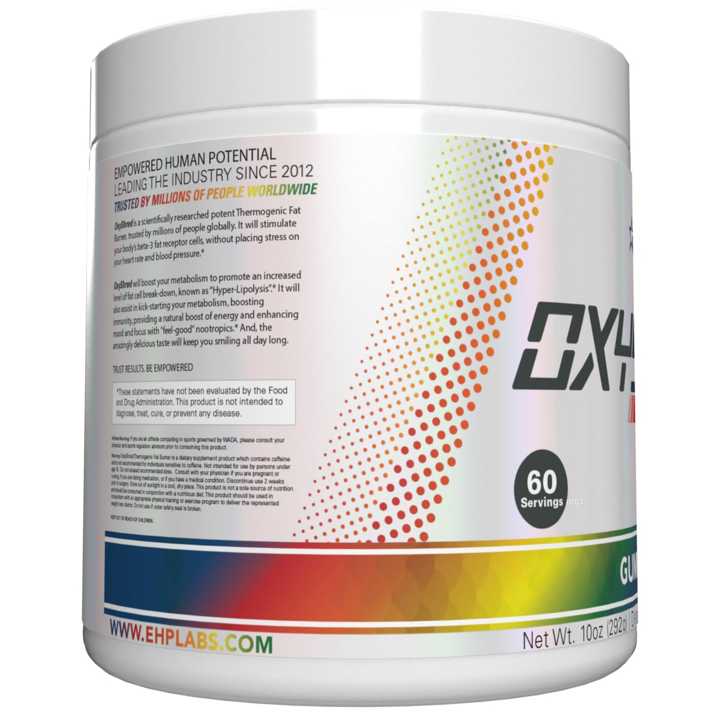 EHP Labs OxyShred Pre Workout Powder - Preworkout Powder with L Glutamine & Acetyl L Carnitine, Energy Boost Drink - Mango, 60 Servings Nirvana Guru