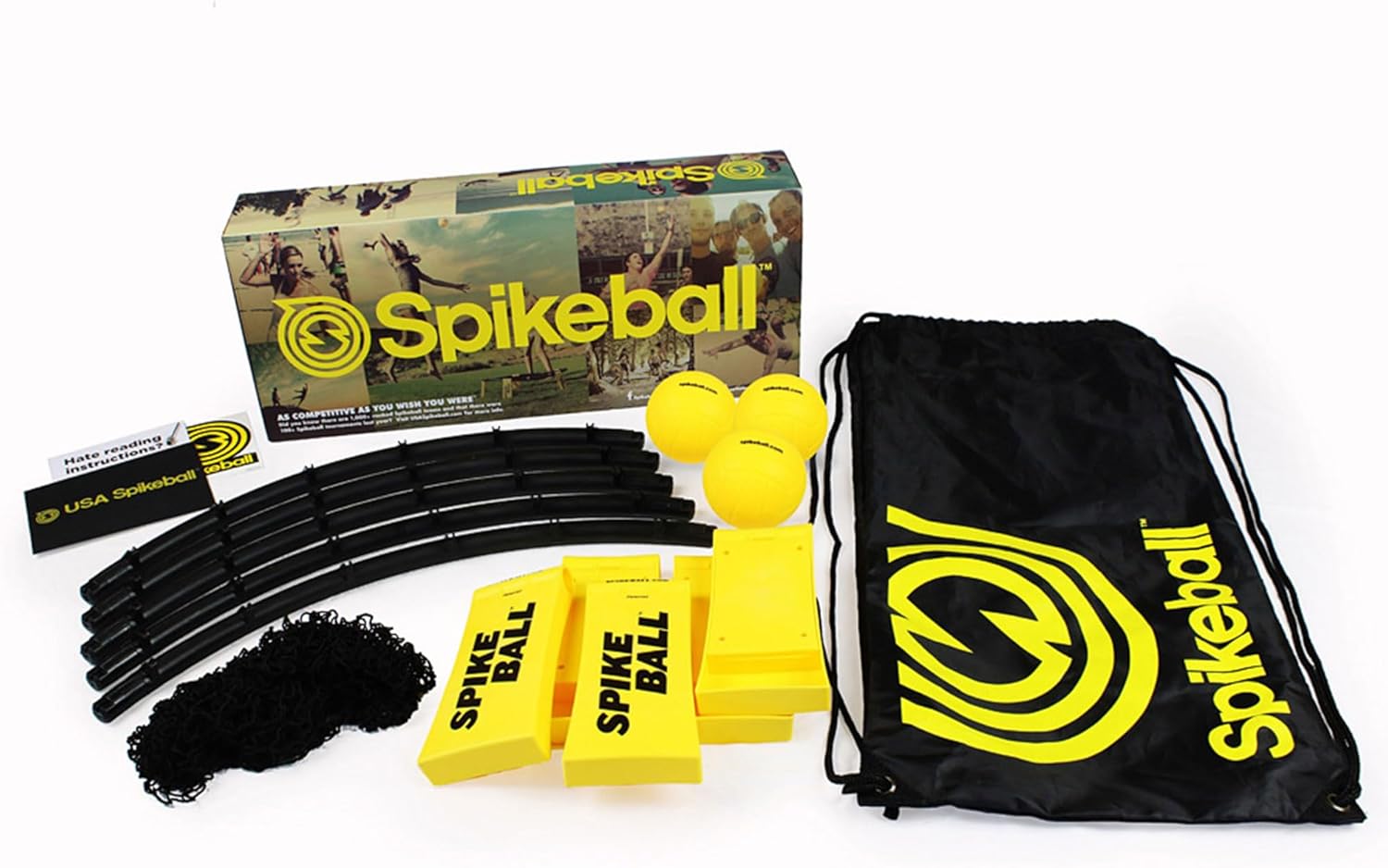 Spikeball 3 Ball Original Roundnet Game Set - Includes 3 Balls, net and Bag Nirvana Guru