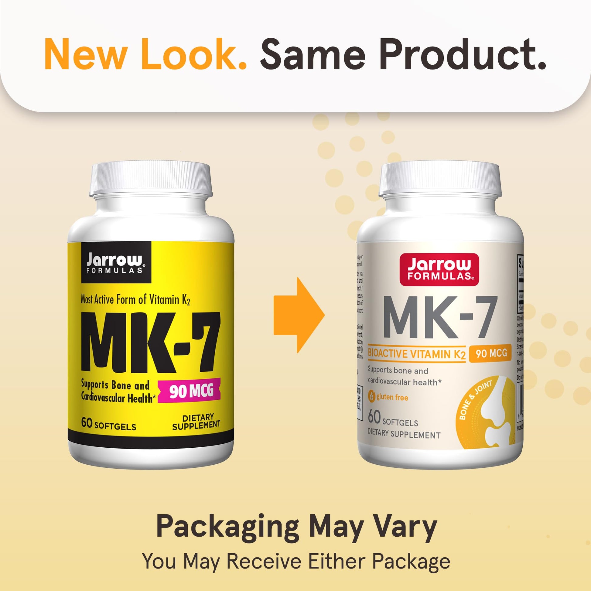 Jarrow Formulas MK-7 90 mcg - Bioactive Form of Vitamin K2 - 120 Servings (Softgels) - For Bone & Cardiovascular Health - Vitamin K2 MK-7 Dietary Supplement - K2 Vitamin Supplement MK-7 - Gluten Free - Nirvana Guru