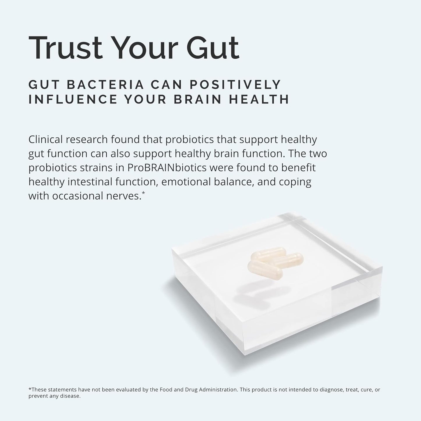 Dr Amen BrainMD ProBRAINbiotics - 3 Billion CFU, 60 Capsules - Promotes Gut Health - Gluten Free - 60 Servings Nirvana Guru