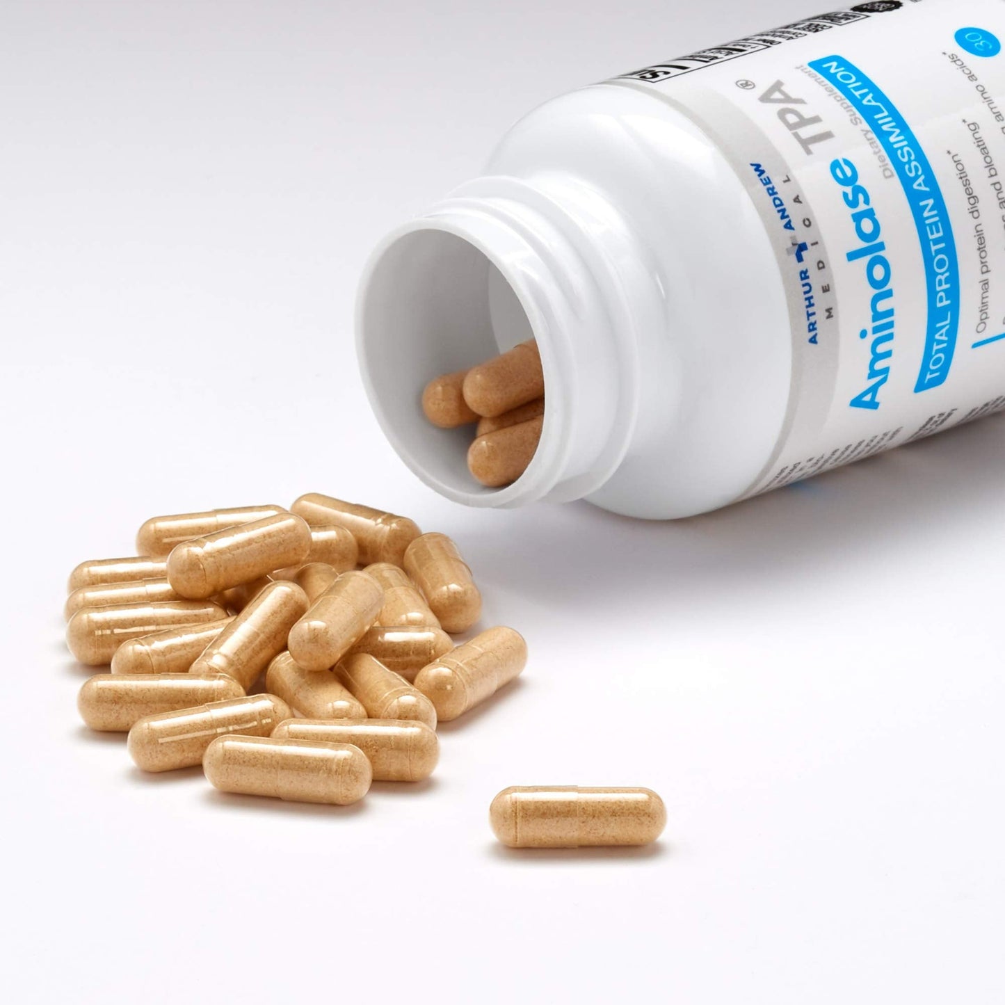 Arthur Andrew Medical - Aminolase TPA, Total Protein Assimilation, Optimal Protein Absorption and Decreased Gas and Bloating, Vegan, Non-GMO, 90 Capsules Nirvana Guru