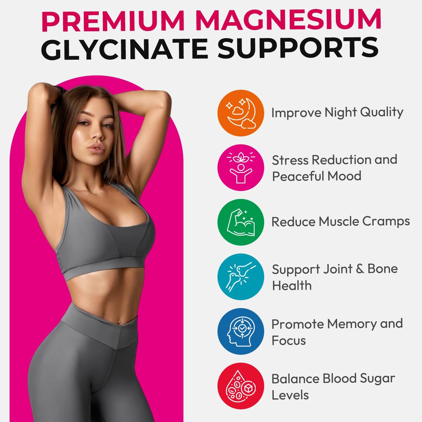 Magnesium Glycinate Gummies 600mg, High Absorption Magnesium Gummies with L-Threonate, Calcium, Vitamin B6, D3, Sugar Free Chews for Adults & Kids Relaxation, Stress Relief, Night Rest Nirvana Guru