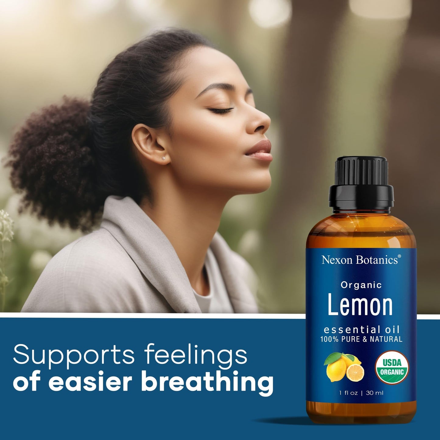 Organic Lavender Essential Oil 30 ml - Pure Natural Oils for Diffuser, Aromatherapy, Skin & Hair Care - Aceite De Lavanda Orgánico - Nexon Botanics - Nirvana Guru