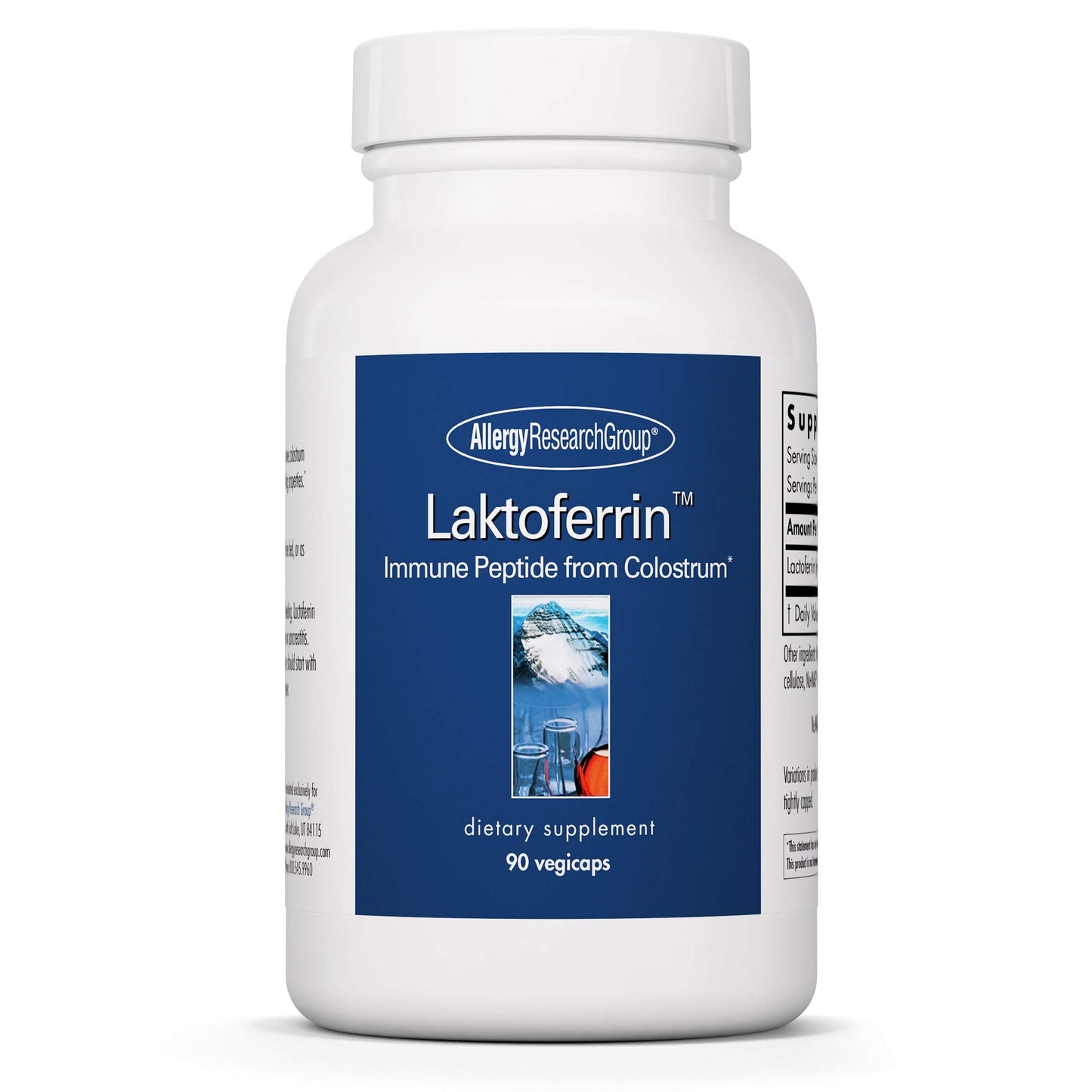 Allergy Research Group Laktoferrin Supplement - Lactoferrin Supplements 350mg, Bovine Colostrum, Immune Peptide, Iron Supplements, Vegicaps - 90 Count Nirvana Guru