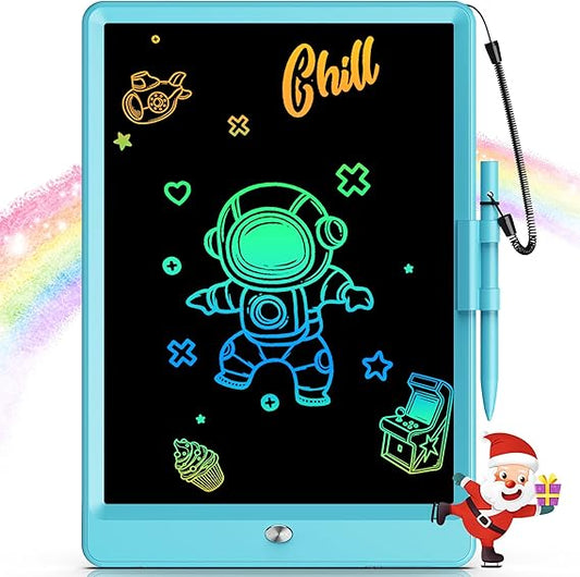 Bravokids Toys for 3-6 Years Old Girls Boys, LCD Writing Tablet 10 Inch Doodle Board, Electronic Drawing Pads, Educational Birthday Gift for 3 4 5 6 7 8 Years Old Kids Toddler (Blue) nirvanaguru