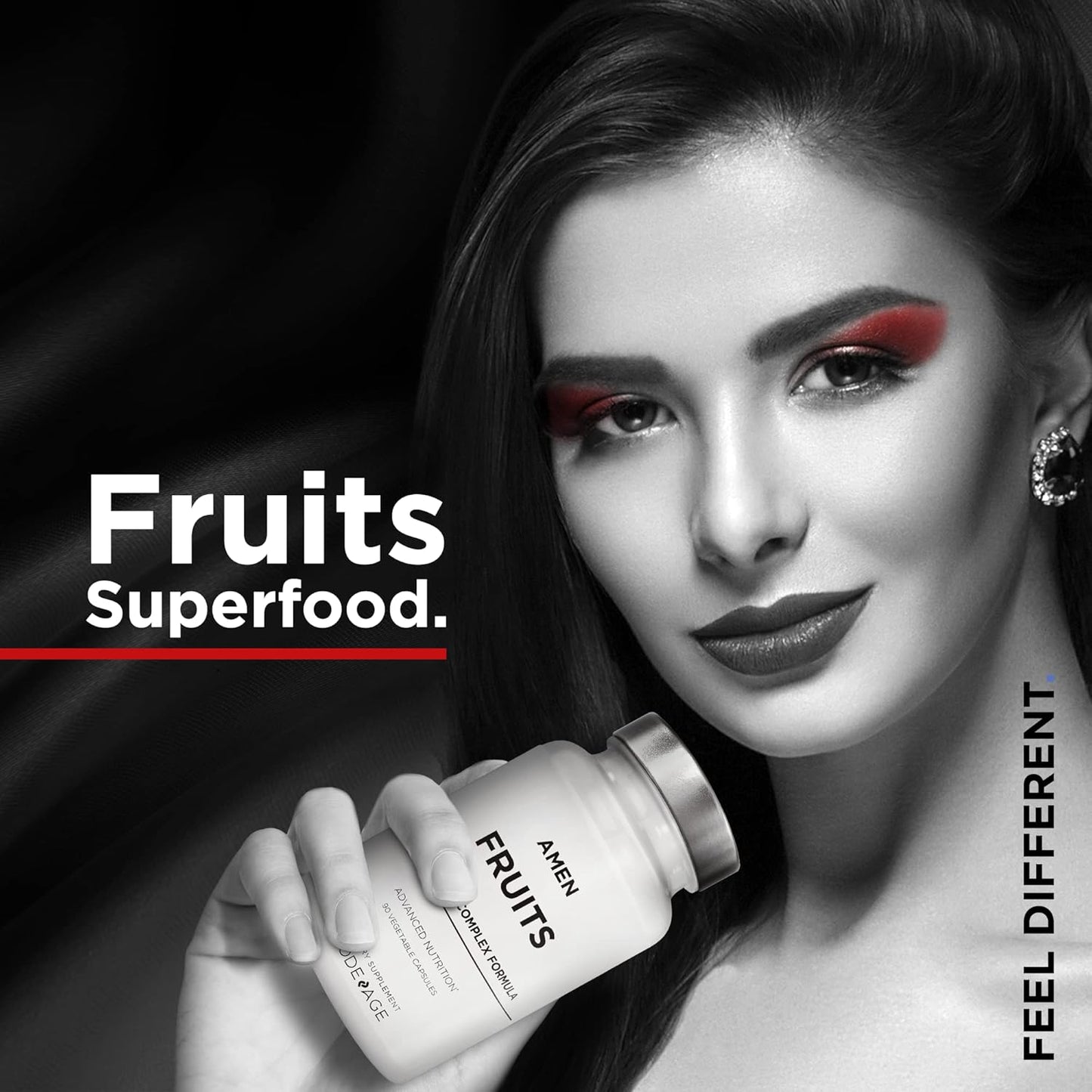 Amen Fruits, Daily Fruits Vitamins Supplements, Over 20 Whole Fruit Extracts - Raw Multivitamin, Berries, Antioxidant Polyphenols Superfood & Flavonoids - Non-GMO - 90 Capsules Nirvana Guru