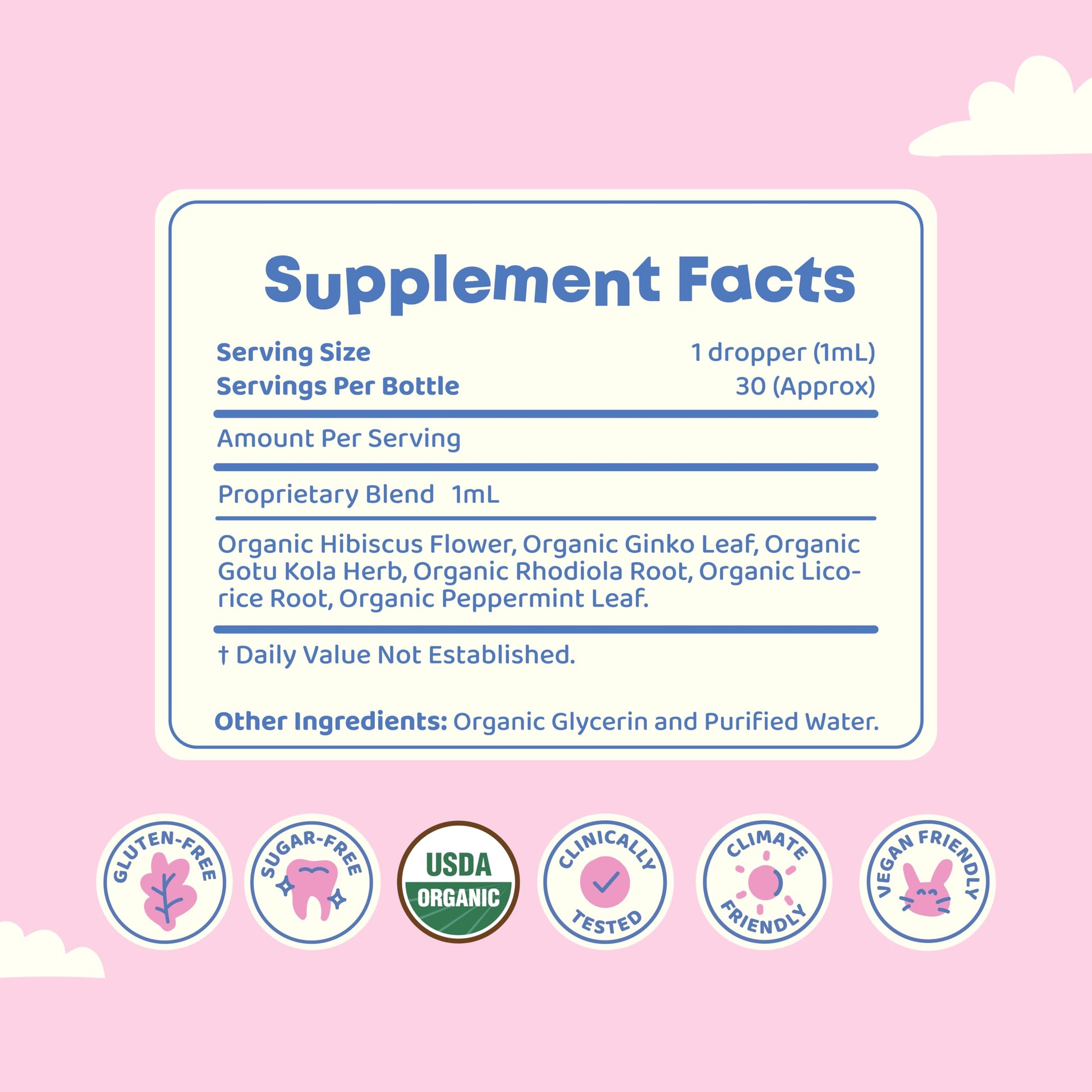 JoySpring Genius Drops for Kids | Clinically Proven Focus Supplement | Liquid Herbal Focus Supplement with Ginkgo Biloba for Kids (1 fl oz) 30 Servings Nirvana Guru