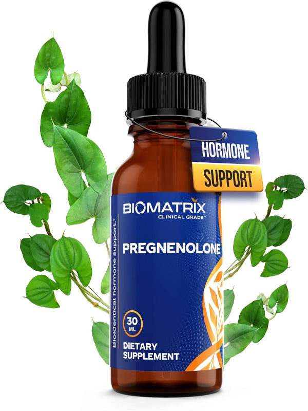 BioMatrix Pregnenolone Supplement, Sublingual Micronized Liquid for Memory, Mood, Brain Health | 3X Better Absorption Than Capsules (30 ml) - 30-60 Day Supply Nirvana Guru