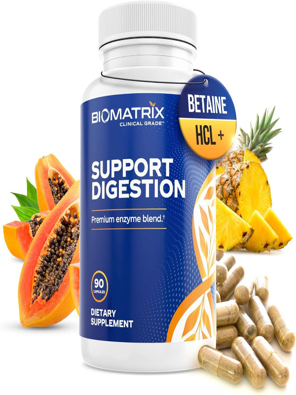 Digestive Enzymes Supplement (90 Capsules) Support Digestion - with Purified Bile, Pancreatin, Plant Enzymes, Ox Bile, Betaine HCL, Support Digestion of Fats Carbohydrates and Proteins Nirvana Guru