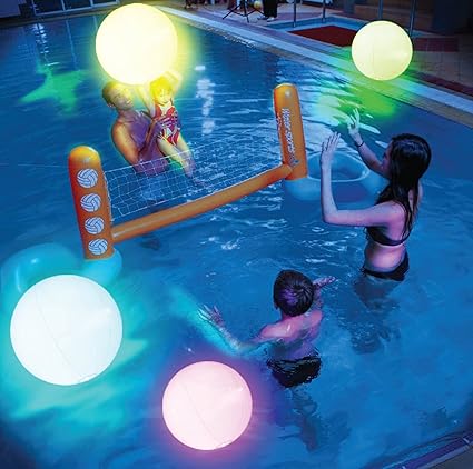 Pool Toys - 4/8 Pack Light Up Beach Balls for Kids w/ 8 Light Modes, Pool Beach Games Balls for Outdoor or Indoor Activities, Glow in The Dark Pool Beach Decorations for Kids and Adults nirvanaguru