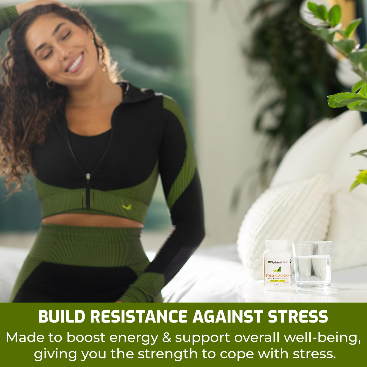 BIOptimizers Stress Guardian – Stress Relief Capsule – Rest Support Management - 90 Capsules Nirvana Guru