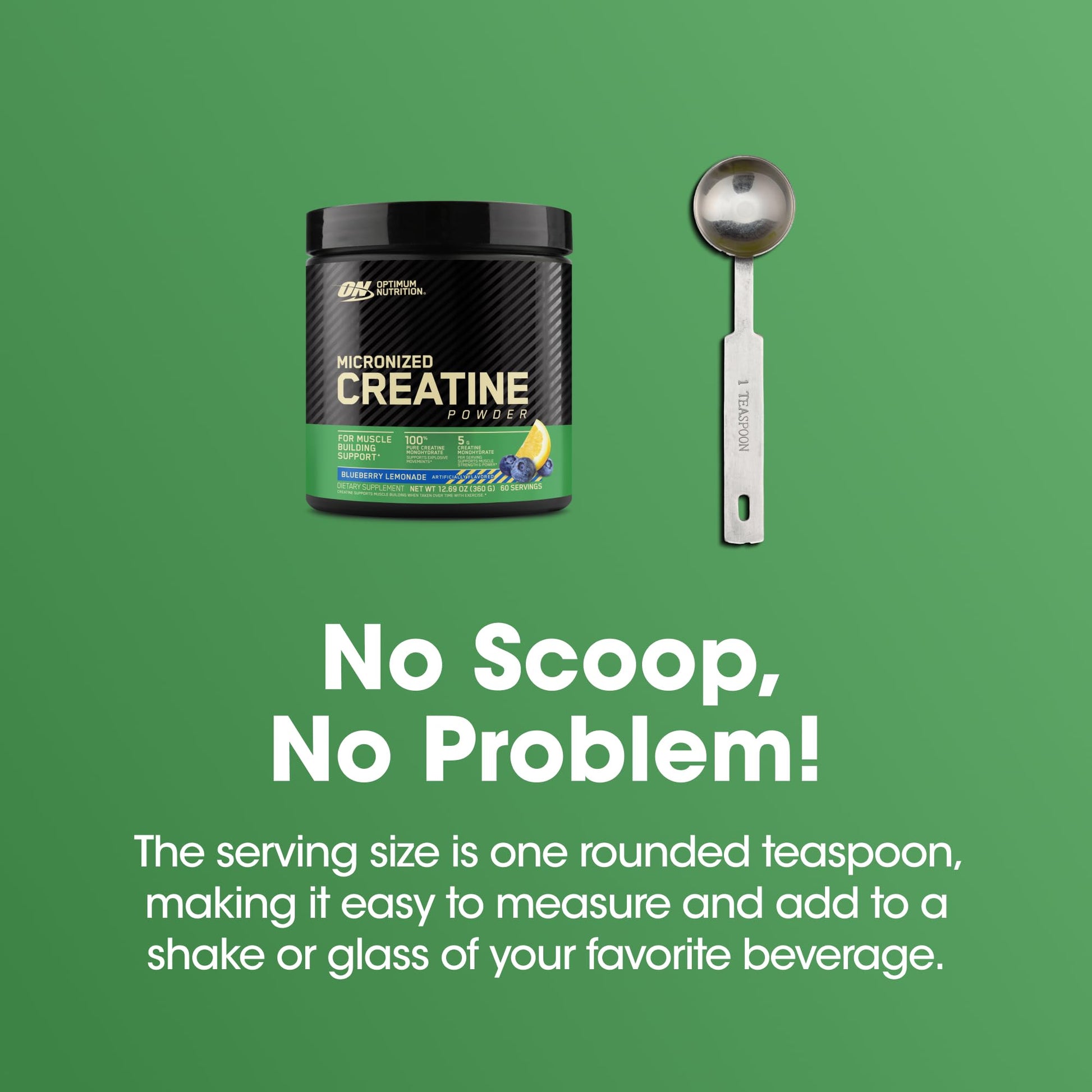 Optimum Nutrition Micronized Creatine Monohydrate Powder, Unflavored, 120 Servings, 600 Grams (Packaging May Vary) Nirvana Guru