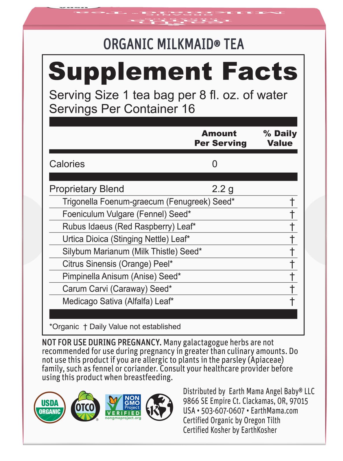 Earth Mama Organic Third Trimester Tea Bags | 100% USDA Organic Herbal Tea for Late Pregnancy Comfort + Childbirth Preparation, 16 Teabags Per Box (2-Pack) Nirvana Guru