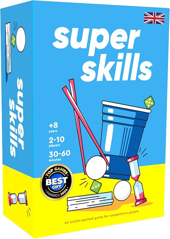 Super Skills - Action Game for Competitive People - Beat Your Friends at 120 Challenges - Fun Group Activity for Family Night or Party with Kids, Teen Nirvana Guru