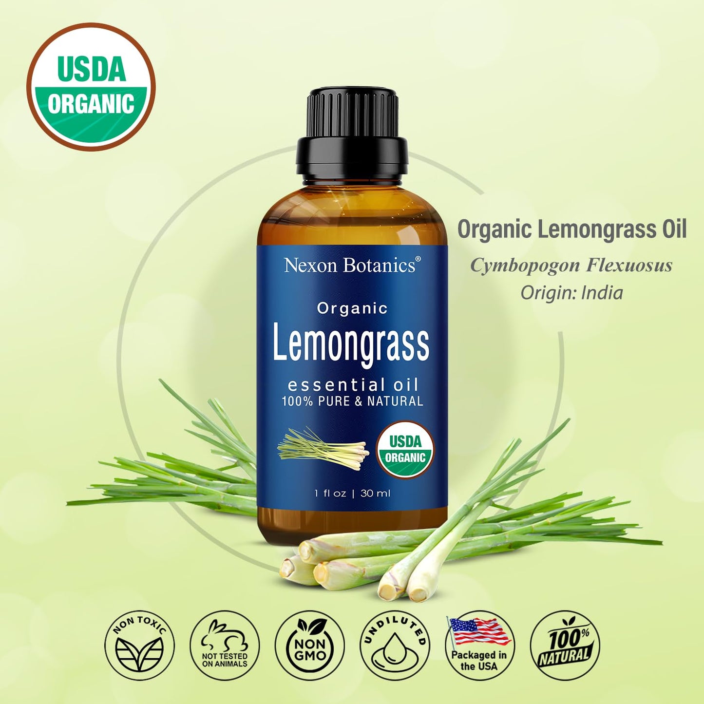 Organic Lavender Essential Oil 30 ml - Pure Natural Oils for Diffuser, Aromatherapy, Skin & Hair Care - Aceite De Lavanda Orgánico - Nexon Botanics - Nirvana Guru