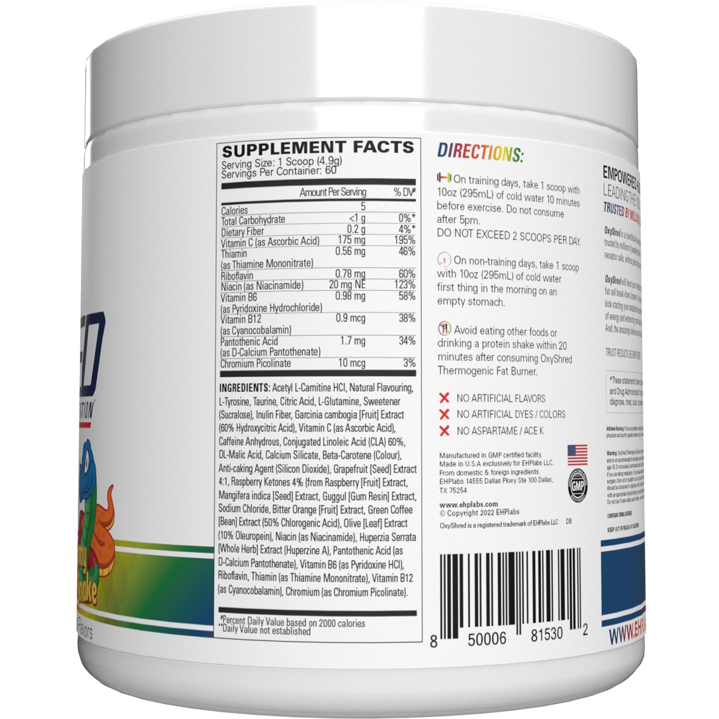 EHP Labs OxyShred Pre Workout Powder - Preworkout Powder with L Glutamine & Acetyl L Carnitine, Energy Boost Drink - Mango, 60 Servings Nirvana Guru