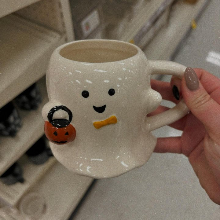 15.2 fl oz Halloween Stoneware Figural Ghost Mug - Hyde and EEK! Boutique™ nirvanaguru
