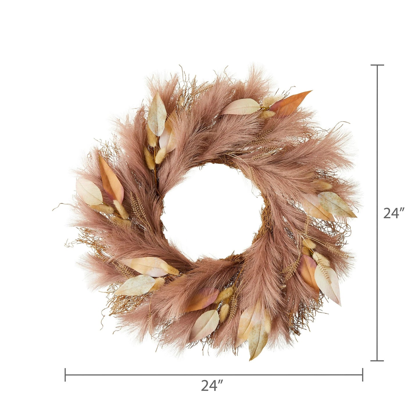 Harvest Pampas Grass Wreath, Halloween by Way To Celebrate nirvanaguru