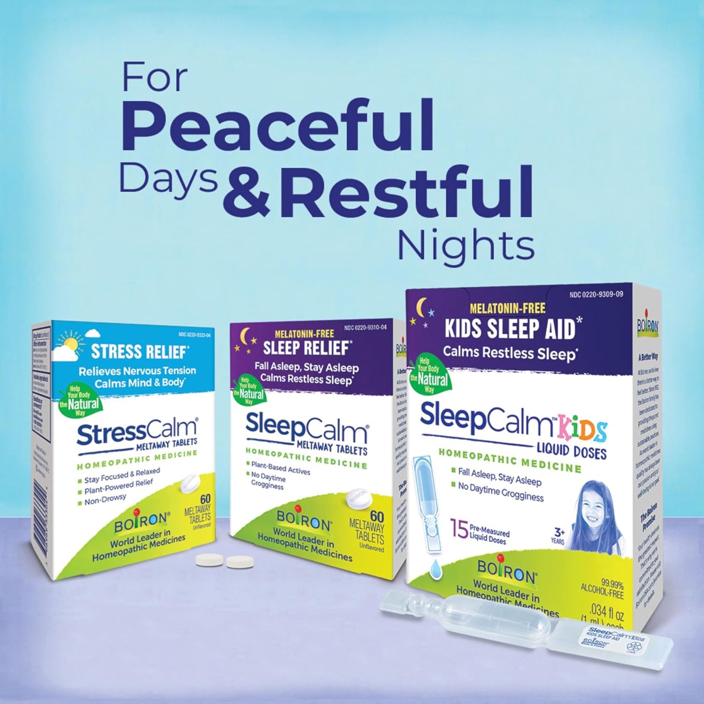 Boiron StressCalm for Relief of Stress, Anxiousness, Nervousness, Irritability, and Fatigue - 60 Count - Nirvana Guru