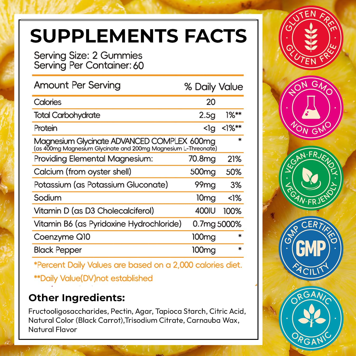 Magnesium Glycinate Gummies 600mg, High Absorption Magnesium Gummies with L-Threonate, Calcium, Vitamin B6, D3, Sugar Free Chews for Adults & Kids Relaxation, Stress Relief, Night Rest Nirvana Guru