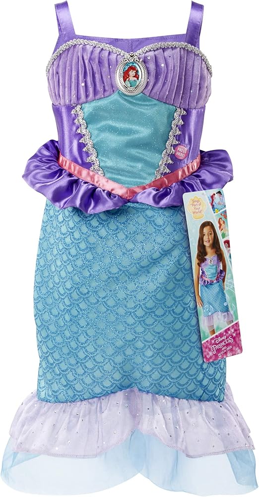 Disney Princess Ariel Sing & Shimmer Musical Dress – Sparkling Costume with Built-In Music, Ages 3–6, Size 4–6X – Amazon Exclusive nirvanaguru