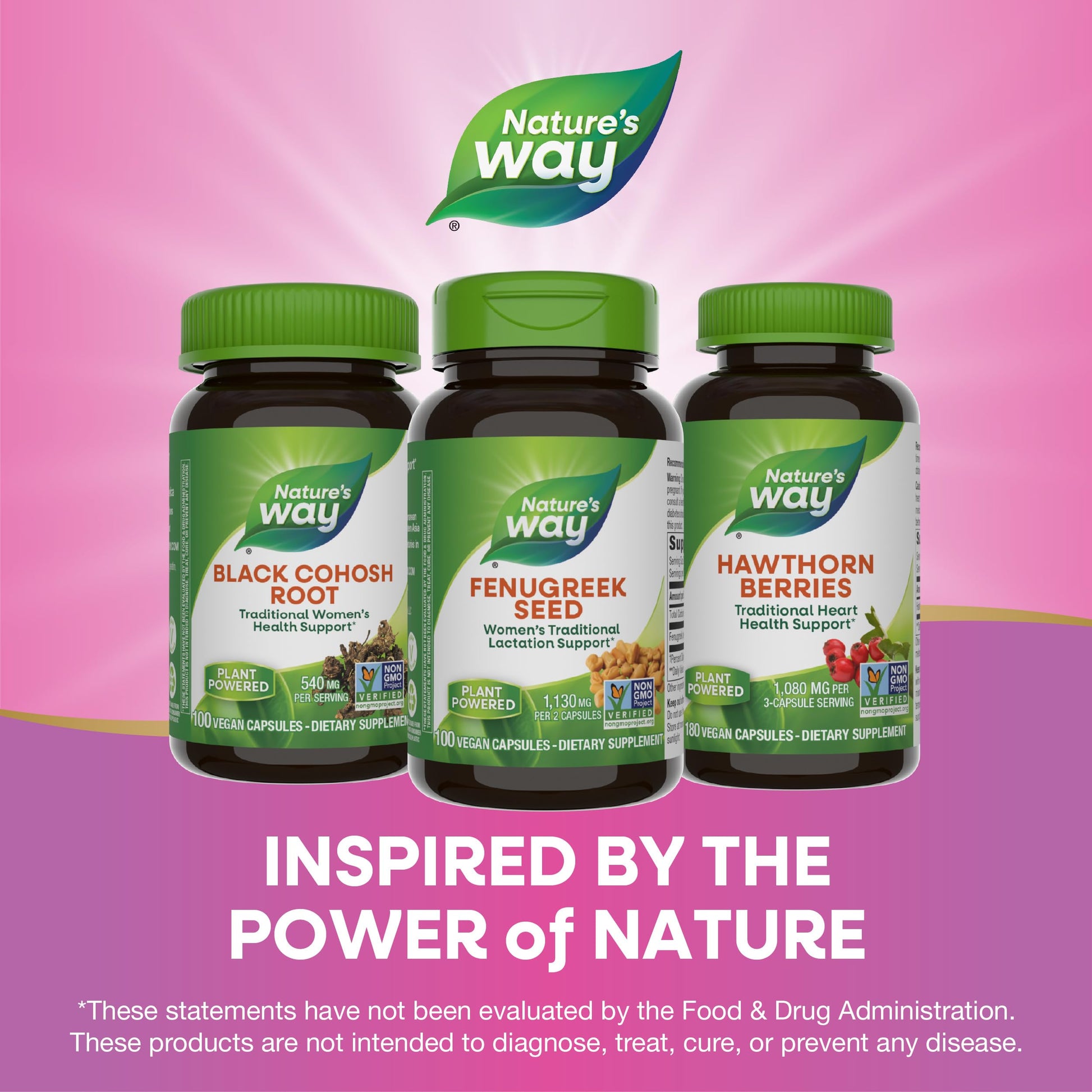 Nature's Way Fenugreek Seed Supplement, Fenugreek for Traditional Breastfeeding Lactation Support*, Non-GMO Project Verified, Vegan, 100 Capsules (Packaging May Vary) Nirvana Guru