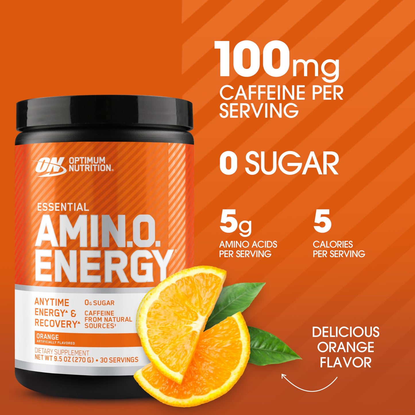 Optimum Nutrition Amino Energy - Pre Workout with Green Tea, BCAA, Amino Acids, Keto Friendly, Green Coffee Extract, Energy Powder - Concord Grape, 65 Servings (Packaging May Vary)