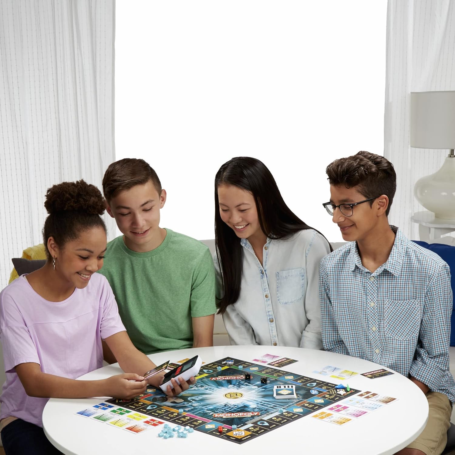 Hasbro Gaming Monopoly Ultimate Banking Edition Board Game for Families and Kids Ages 8 and Up, Electronic Banking Unit Nirvana Guru