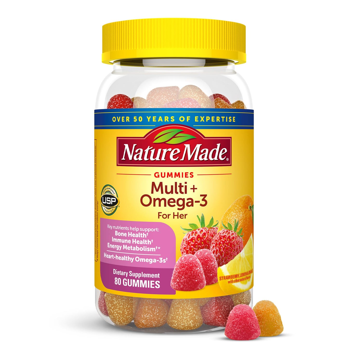 Nature Made Womens Multivitamin with Omega-3, Multivitamin for Women for Daily Nutritional Support, 150 Gummies, 75 Day Supply - Nirvana Guru
