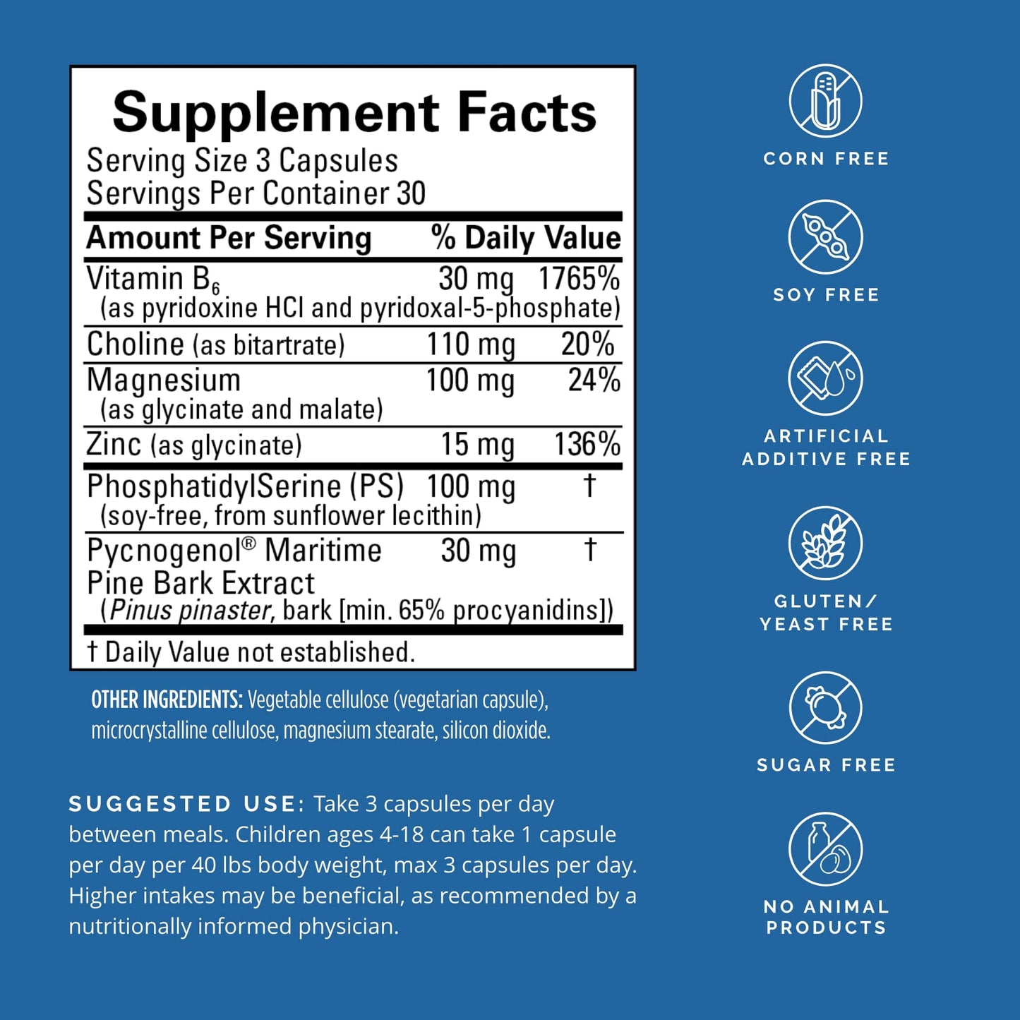 BRAINMD Dr Amen Attention Support - 90 Capsules, Pack of 2 - Promotes Mental Focus & Impulse Control - Gluten Free - 60 Total Servings Nirvana Guru