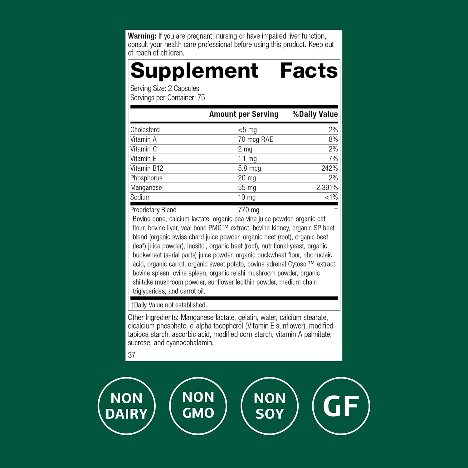 Standard Process Ligaplex I - Joint Support Supplement for Ligament & Cartilage Health - Bone Strength Support - Non-Soy, Gluten-Free & Non-Dairy - 150 Capsules Nirvana Guru