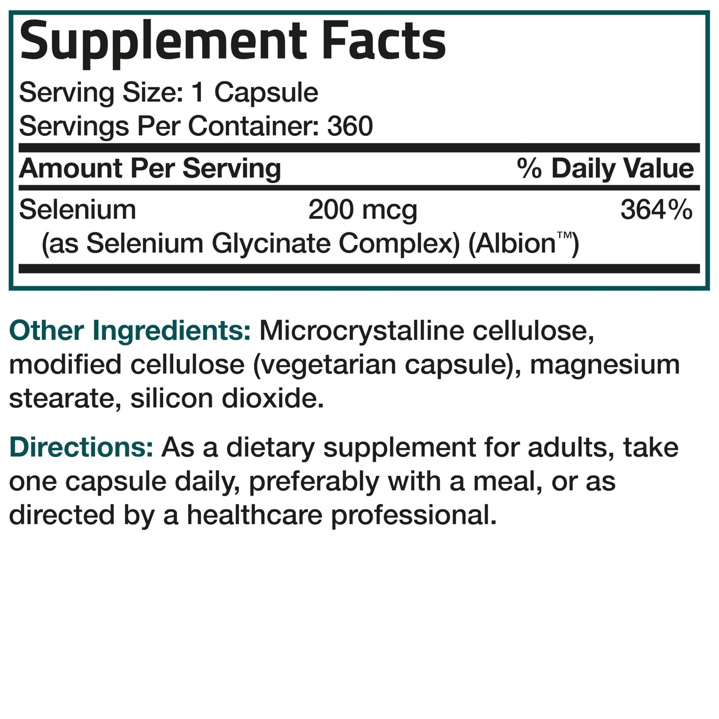 Bronson Selenium 200 mcg – Yeast Free Chelated Amino Acid Complex - Essential Trace Mineral with Superior Absorption, 250 Vegetarian Capsules Nirvana Guru
