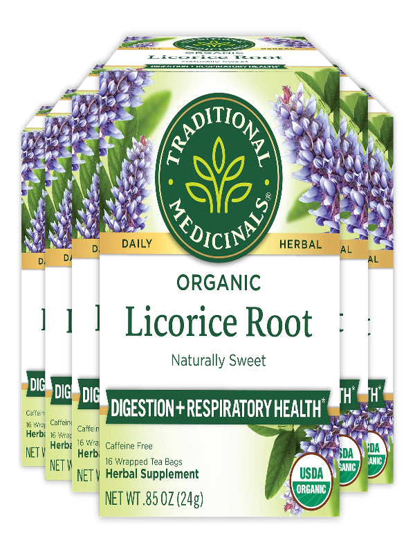 Traditional Medicinals Organic Red Clover, Caffeine Free, 16 Wrapped Tea Bags, 1.13 oz (32 g) - Nirvana Guru
