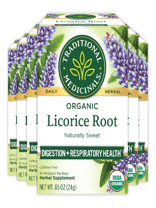 Traditional Medicinals Organic Red Clover, Caffeine Free, 16 Wrapped Tea Bags, 1.13 oz (32 g) - Nirvana Guru