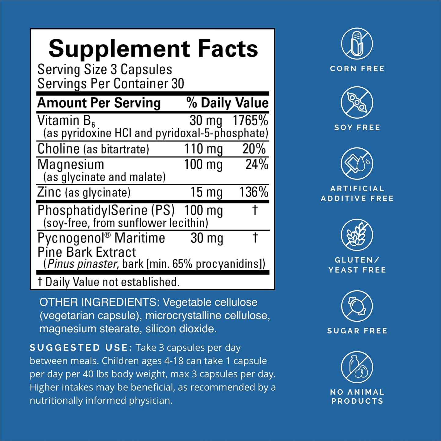 BRAINMD Dr Amen Attention Support - 90 Capsules, Pack of 2 - Promotes Mental Focus & Impulse Control - Gluten Free - 60 Total Servings Nirvana Guru