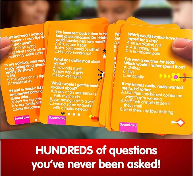SUSSED The Wacky ‘What Would You Do’ Travel Card Game - Social Fun for Kids and Teens - Easy Game for Families & Road Trips - Ages 7+ - Orange Pack nirvanaguru