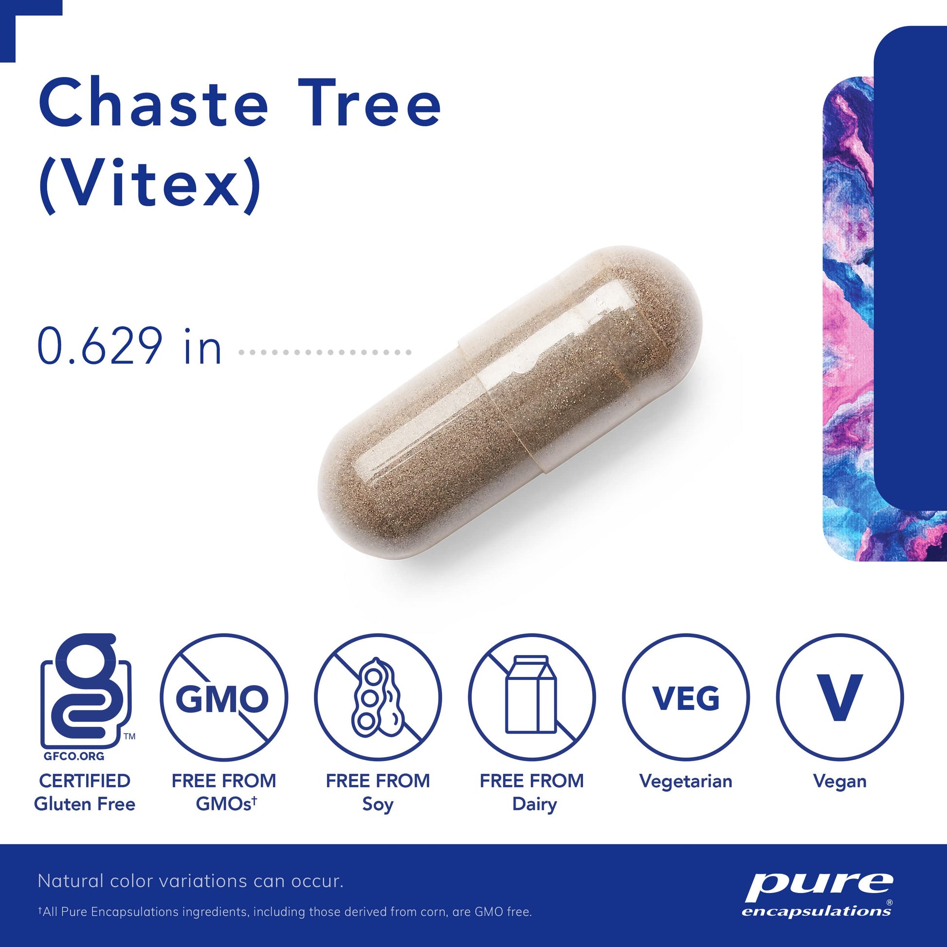 Pure Encapsulations Chaste Tree (Vitex) - Supports Menstrual Cycle Regularity - for Breast Comfort* - Women's Supplement - Hormonal Balance Support - Non-GMO & Vegan - 120 Capsules - Nirvana Guru