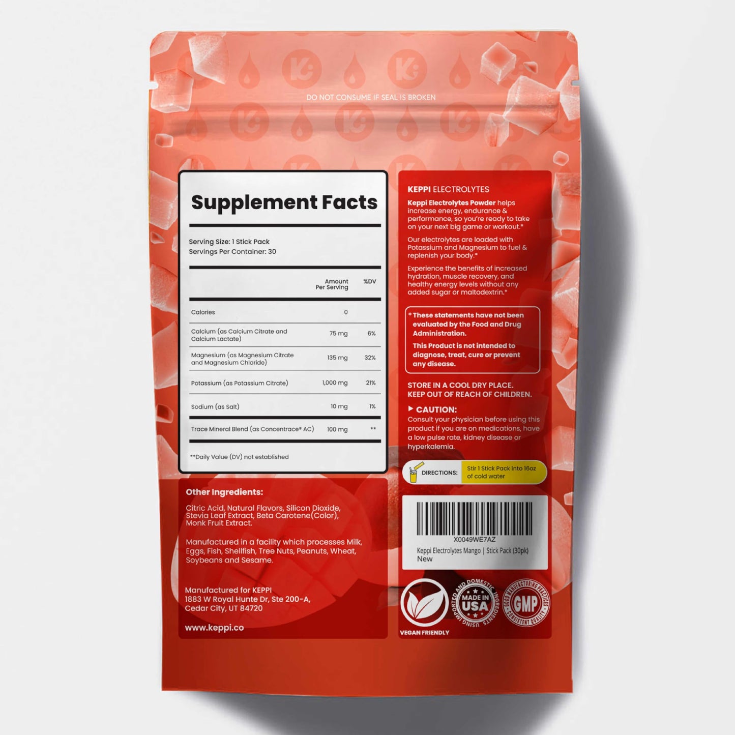 Keppi Electrolytes Powder Packets Assorted Flavors – Sugar Free Hydration Drink Mix with Potassium, Magnesium, Sodium – 30 Hydration Packets – Keto, Vegan, Fasting-Friendly, Zero Calorie - Nirvana Guru