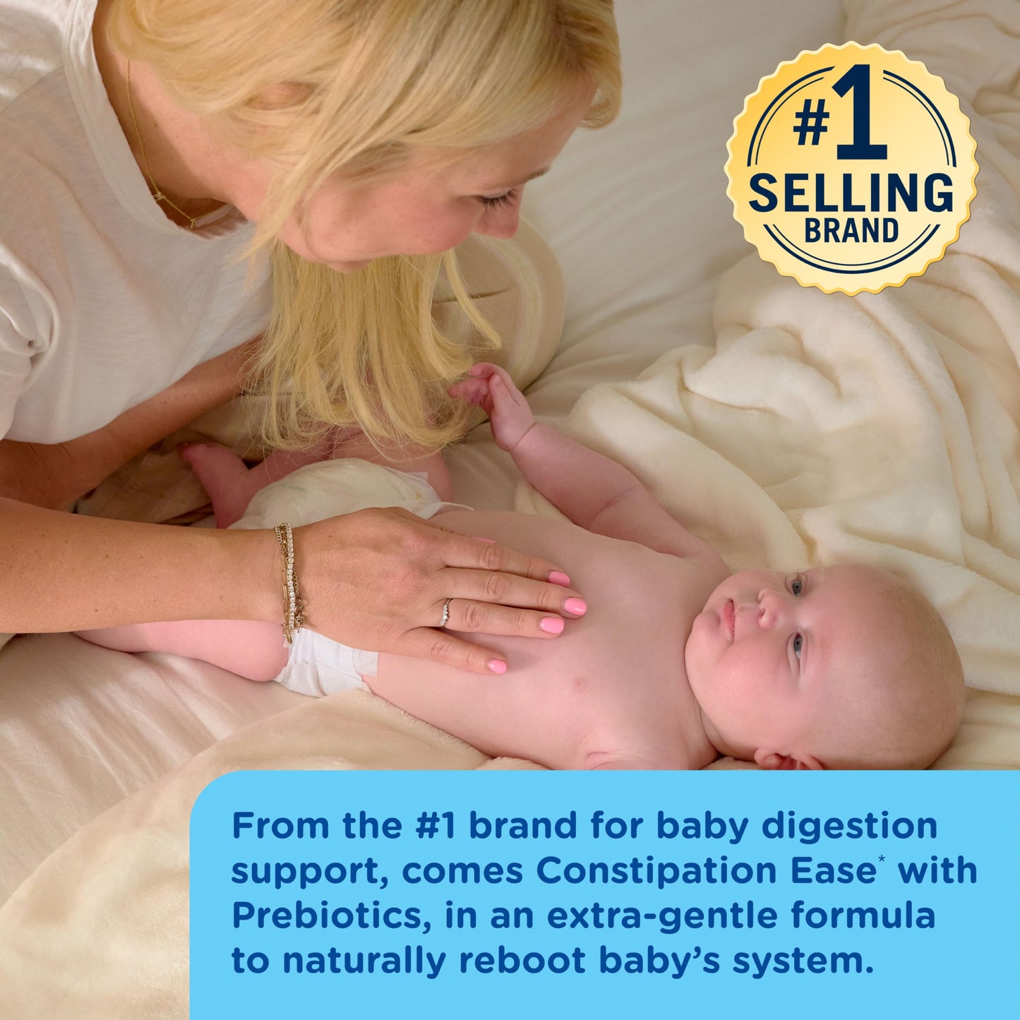 Mommy's Bliss Constipation Ease + Prebiotics, Relieves Occasional Constipation, Gentle & Safe, No Harsh Laxatives, 4 Fl Oz Bottle (Pack of 1) Nirvana Guru