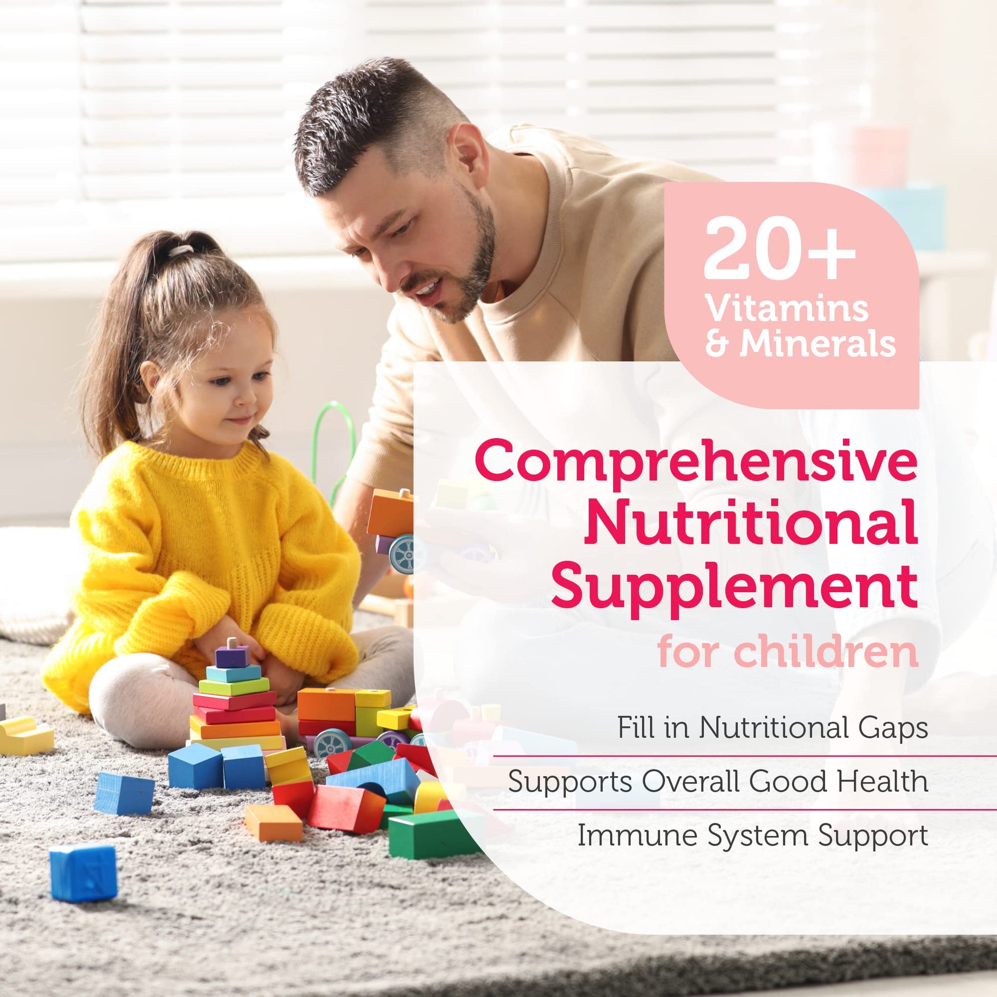 Zahler Kids Multivitamin Chewable Vitamin Tablet - Complete One Daily Kids Vitamins Supplement - Contains 20+ Minerals & Vitamins for Kids & Toddlers - Kosher Multivitamins Cherry Flavor (90) - Nirvana Guru