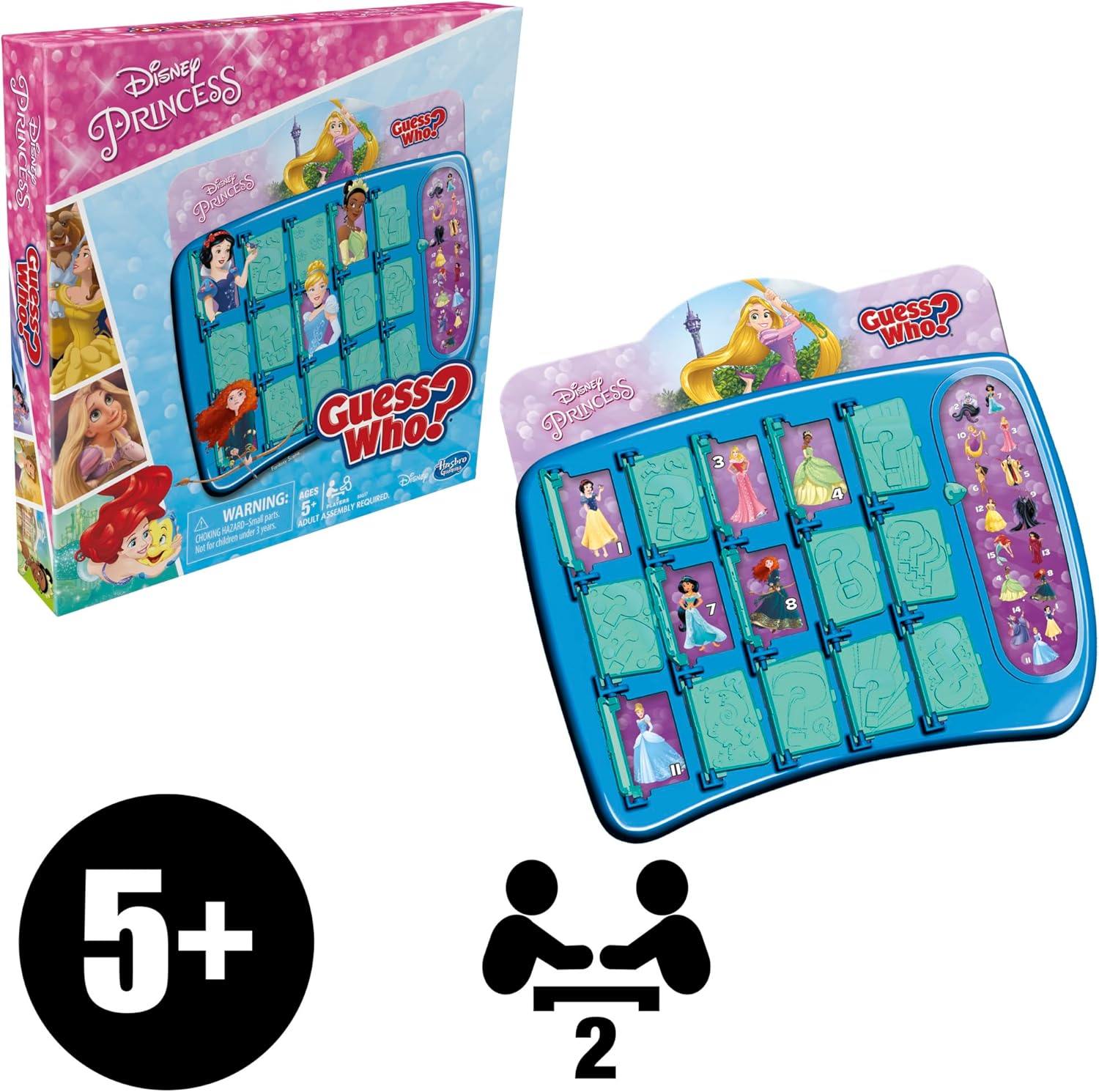 Hasbro Gaming Guess Who? Disney Princess Edition Kids Board Game, Fun Game for Families and Kids Ages 5 and Up, Preschool Games (Amazon Exclusive) nirvanaguru
