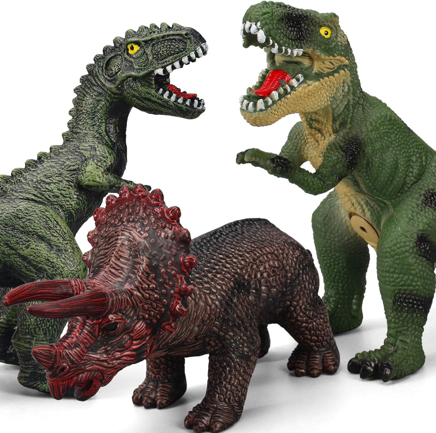 6 Piece Jumbo Dinosaur Toys for Kids 3-5 and Toddlers, Large Soft Dinosaur Toys for Lovers - Perfect Party Favors, Birthday Gifts Nirvana Guru