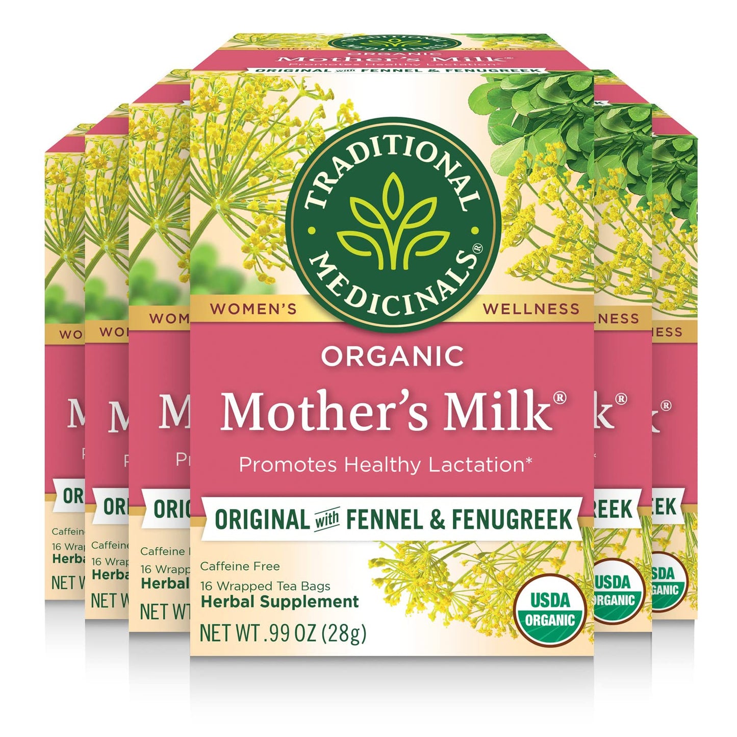 Traditional Medicinals Tea, Organic Healthy Cycle, Supports Healthy Menstrual Cycles, Includes Spearmint,16 Tea Bags - Nirvana Guru