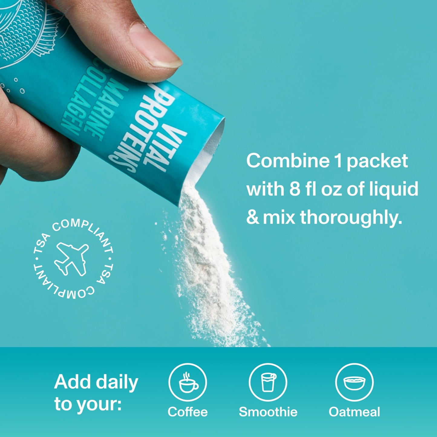 Vital Proteins Marine Collagen Peptides Powder Supplement for Skin Hair Nail Joint - Hydrolyzed Collagen - 12g per Serving - 14.5oz Canister - Nirvana Guru