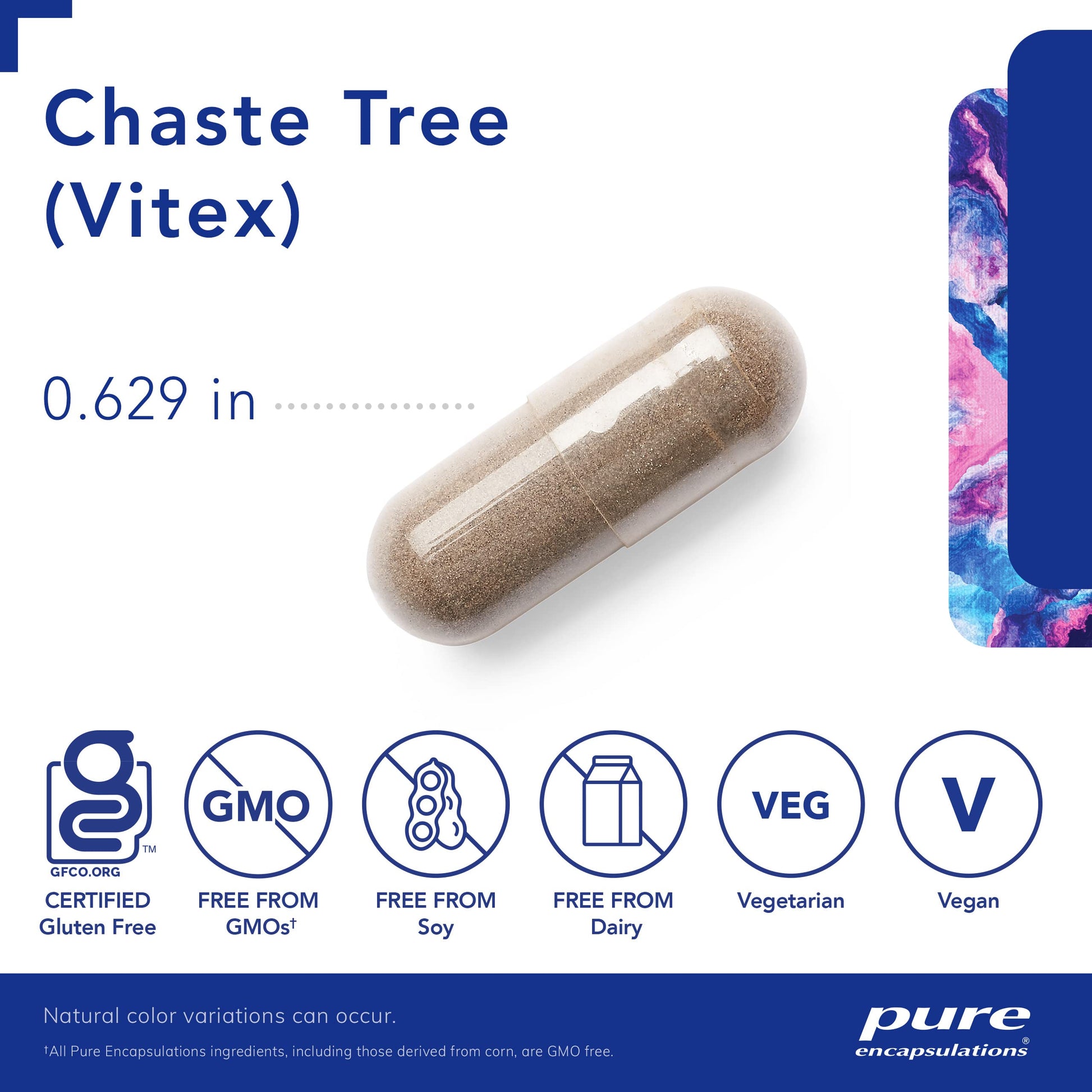Pure Encapsulations Chaste Tree (Vitex) - Supports Menstrual Cycle Regularity - for Breast Comfort* - Women's Supplement - Hormonal Balance Support - Non-GMO & Vegan - 120 Capsules - Nirvana Guru